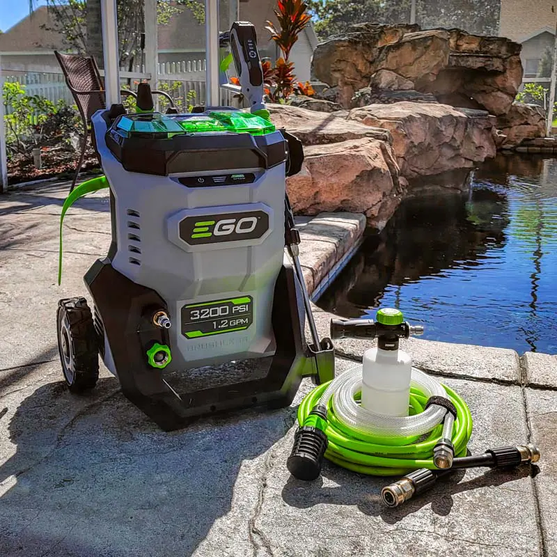 Best Cordless Electric Pressure Washer: EGO 56V 3200 PSI HPW3200