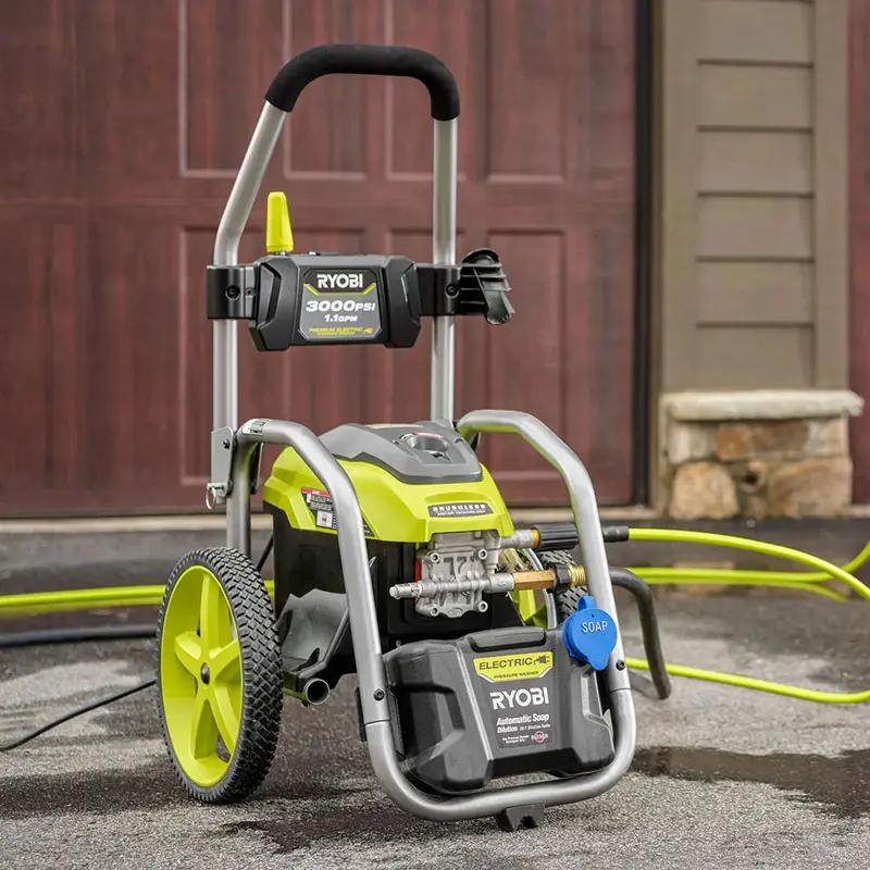 Best Corded Electric Pressure Washer: Ryobi 3000 PSI Brushless Electric Pressure Washer RY143011