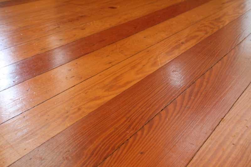 finished heart pine boards